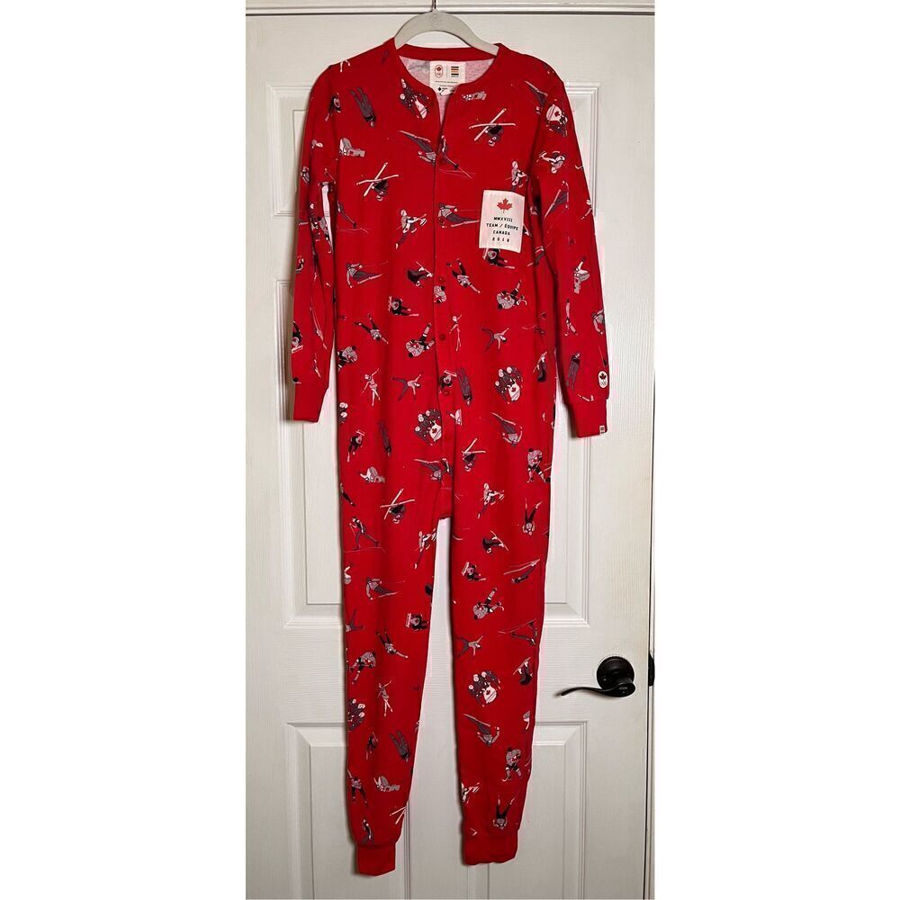 Hudson's Bay Team Canada Winter Olympics Union Suit 1 Piece Mens Size XS NWOT!